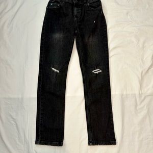 NWT Wonder Nation Boy's Size 14 Dark Wash SLIM Jeans Denim Adjustable Waist